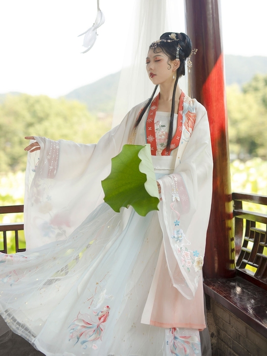 【代拍】桃花序【拂霓裳】汉服刺绣大袖对襟上...