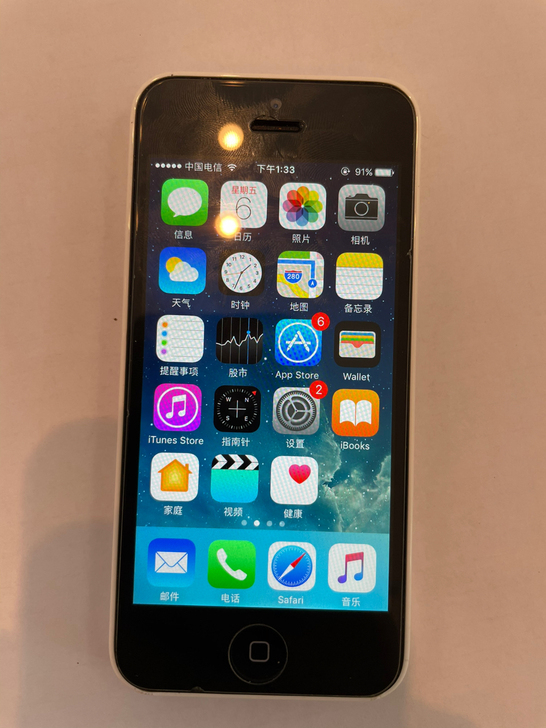 苹果5C 国行电信版本 16G 白色 10...