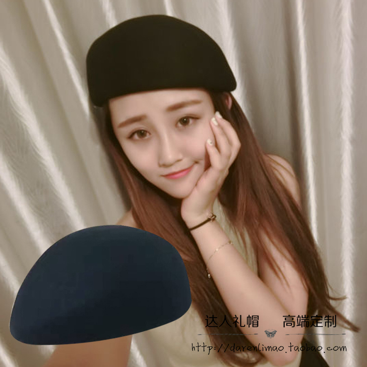 {偏贝}秋冬羊毛尼礼帽贝雷帽韩版鸭舌帽欧美...