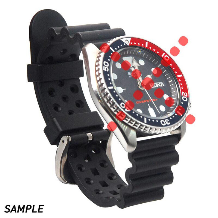 精工seiko007鲍鱼小mm5号罐头胶表带