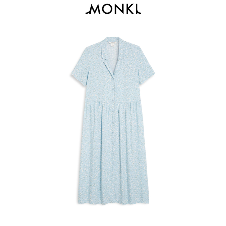 MONKI2021夏季新款纯色宽松娃娃裙薄...