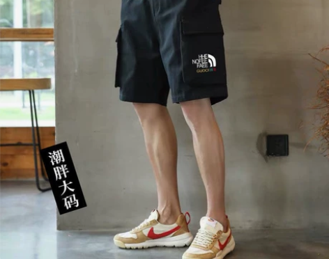 工装短裤男夏季潮牌潮流ins港风中裤韩版宽...