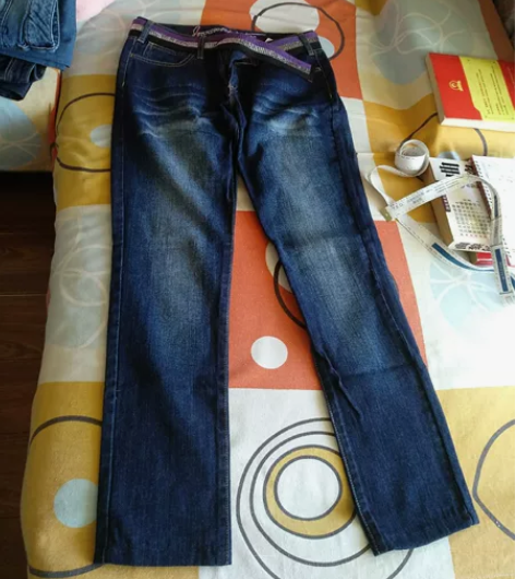 真维斯牛仔裤  99新，修身型，长度93厘...
