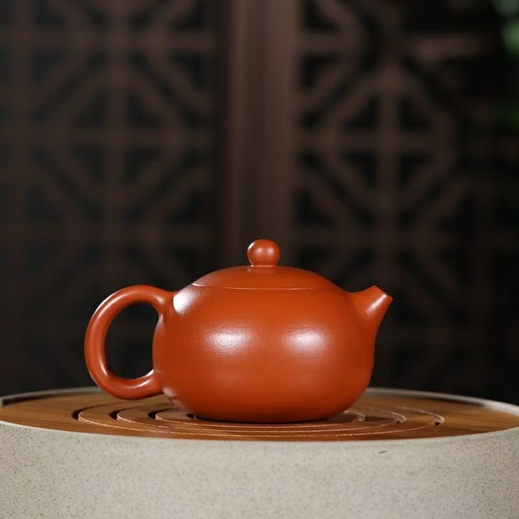 黄金朱泥西施壶宜兴原矿紫砂壶茶壶  五章齐...