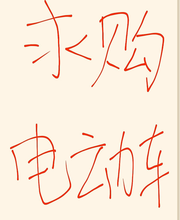 求购一辆二手电动车，绿牌有证的，价钱700...