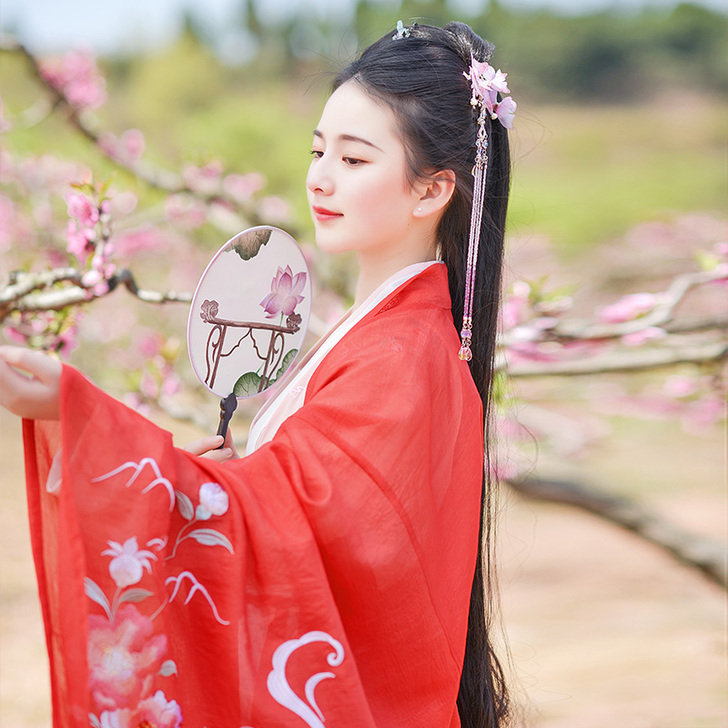 【狂欢价】如梦霓裳汉服女装花神系列大袖衫石...