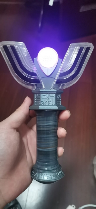 万代PB限定黑暗神光棒，九成新，有瑕疵，盒...