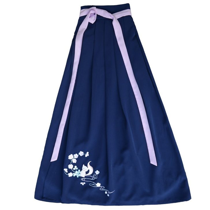 如梦霓裳汉服女装齐腰襦裙[薄媚]加厚狐狸绣...