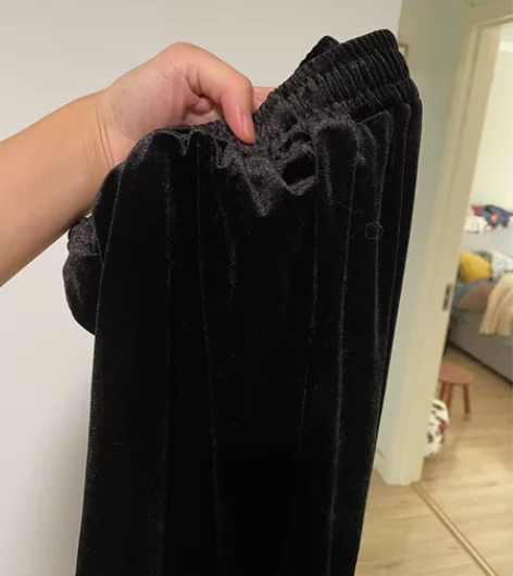 金丝绒阔腿裤高个子风加长裤子，特好穿 9....