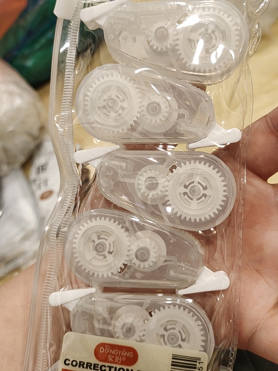 文具迷小修正带 小型便宜透明带按动式涂改液...