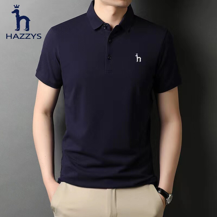 哈吉斯Hazzys短袖T恤男翻领POLO衫...