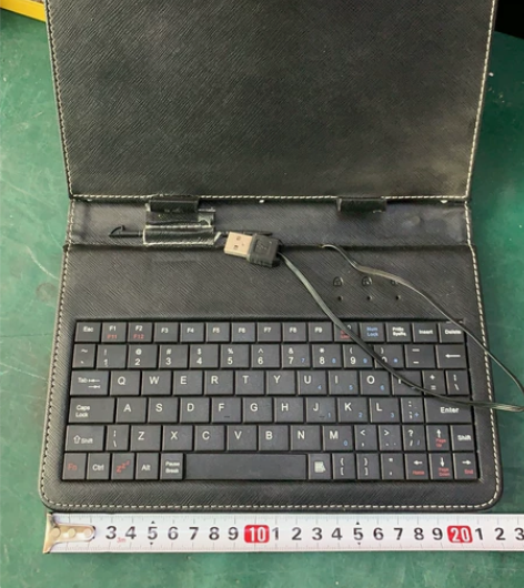 超小体积usb键盘 平板电脑 10.1寸蓝...