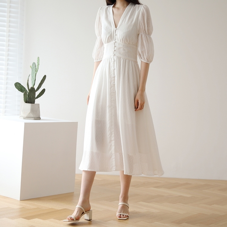 9新白色连衣裙桔梗小众初恋裙子仙女超仙森系...