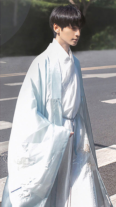 道定汉服 白泽明披M码 正正正 宁波线下实...