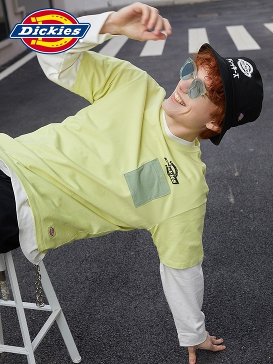 新款正品Dickies印花潮牌休闲短袖T恤...