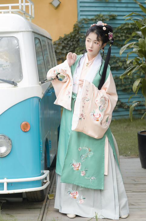 三十六记原创【婉婉】马面裙明制汉服女白菜全...