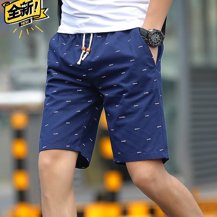 全新男士夏季纯棉短裤男士纯棉休闲五分裤纯棉...