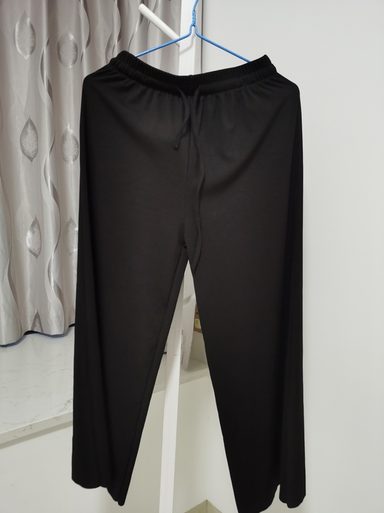 全新黑色冰丝裤L码