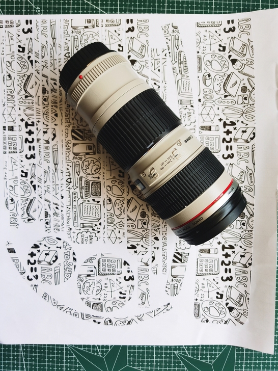 定制各种无痕背胶卡通彩色相机贴纸镜头贴纸保...