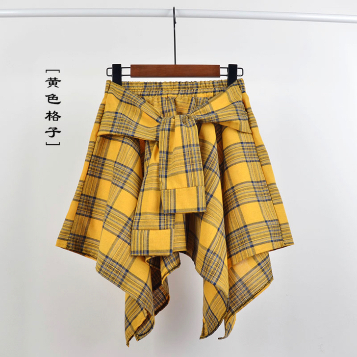 格子半身裙学院风，仓库存货，全新现便宜出，...