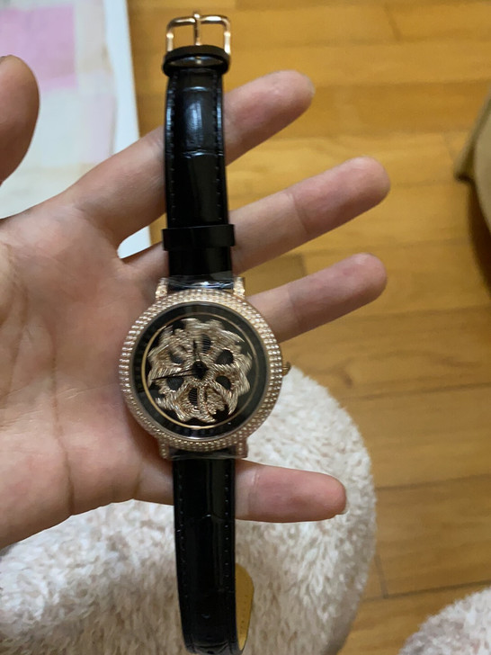davena的时来运转手表,有两根表带,黑...