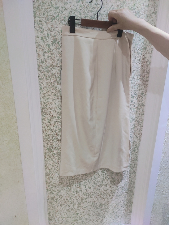 紧身包臀裙,米色,中号