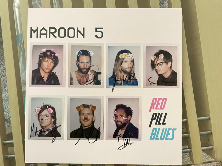 Maroon 5 签名海报 完美品