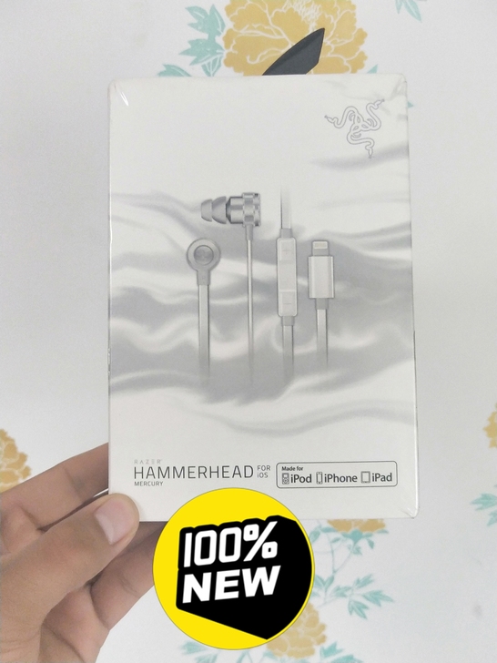 雷蛇战锤狂鲨ios苹果插口耳机国行正品全新...