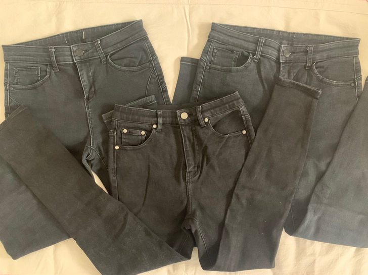 黑色贴身牛仔裤质量超好##amp；bull...