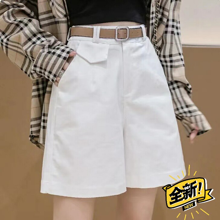 短裤裤子女宽松百搭潮流2021新款休闲裤韩...