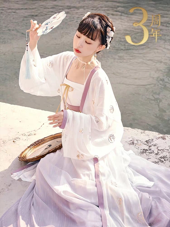 【十三余 小豆蔻儿】[观雪] 烫金双层褙子...