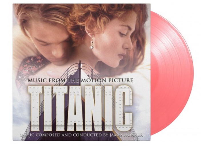 Titanic原声粉胶lp泰坦尼克彩胶【个...