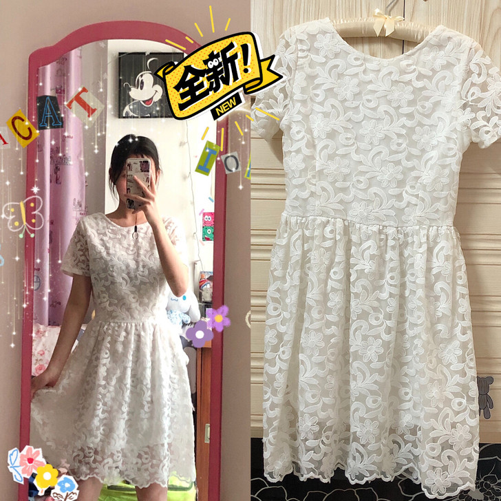 女士印花连衣裙  微胖都可以穿  M码  ...