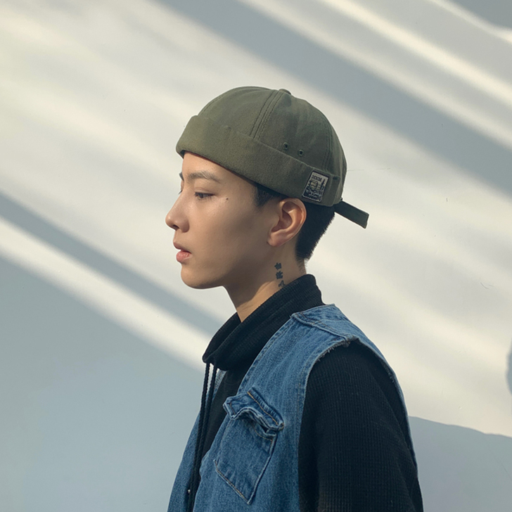 日系英伦复古瓜皮帽男四季嘻哈韩版贝雷帽子街...