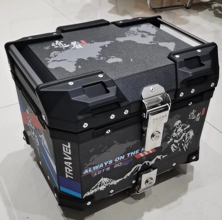 途者43升铝合金尾箱边箱三箱摩托车电动车踏...