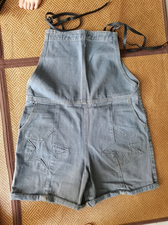 低价转 全新牛仔背带裤短裤牛仔裤