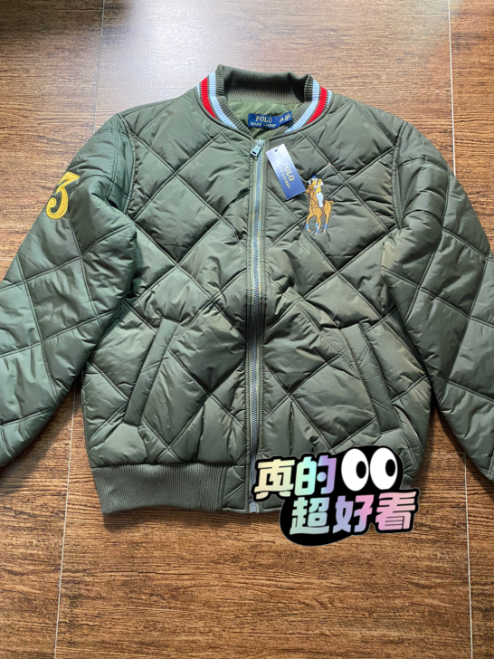 RL 拉夫劳伦棒球棉衣全新L。