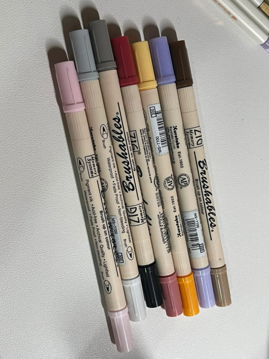 吴竹双头软笔 brush  仅用过一次