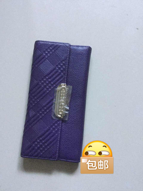 包邮！头层牛皮女款钱包 长款钱包
