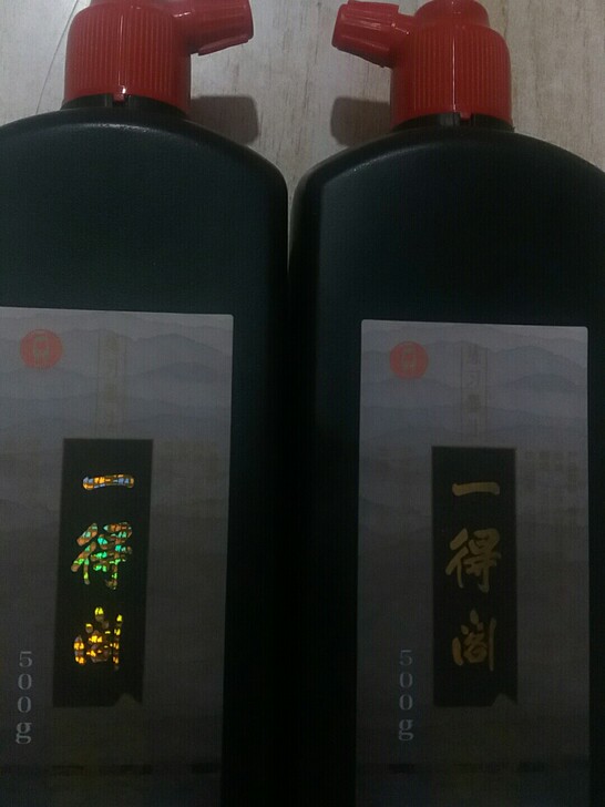 正品一得阁500g练习墨汁