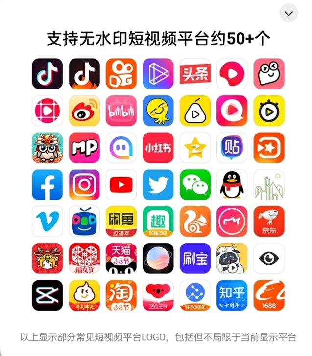 2021抖音快手小红书短视频去水印一键软件...