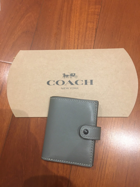 coach皮夹三折棒球手套皮钱包1941系列