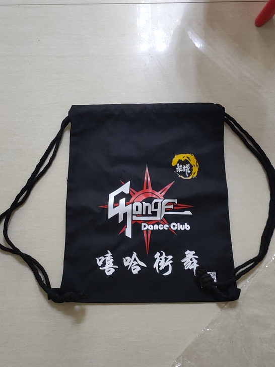 儿童布袋包 帆布双肩绳包