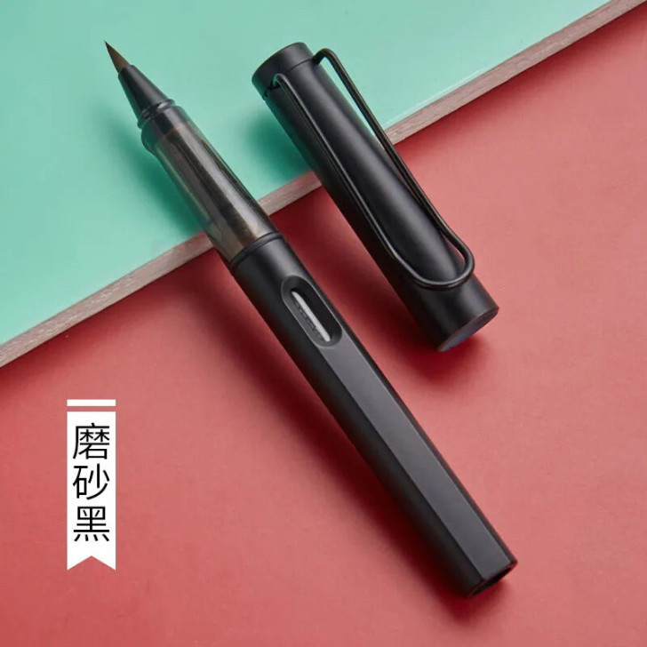 钢笔式毛笔秀丽笔书法套装软头软笔软毛自来水...