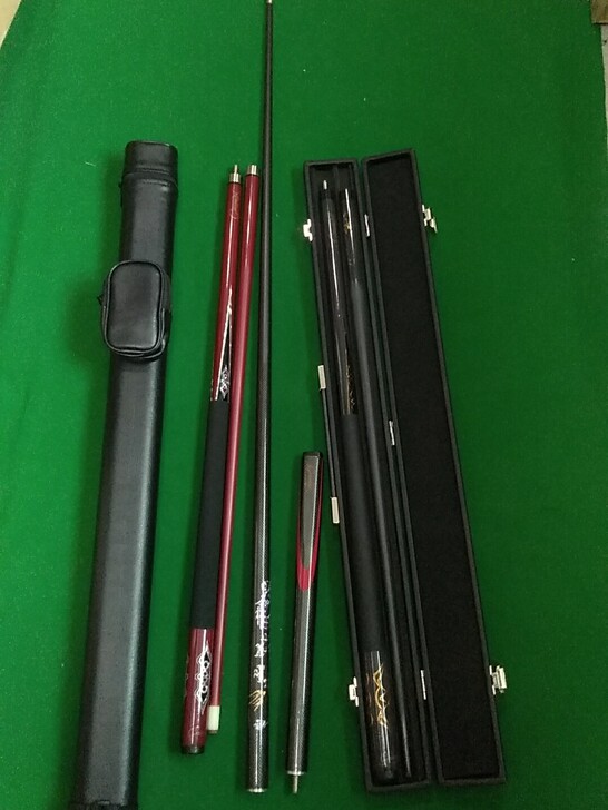 台球杆。碳素杆10mm/13mm黑科技杆，...