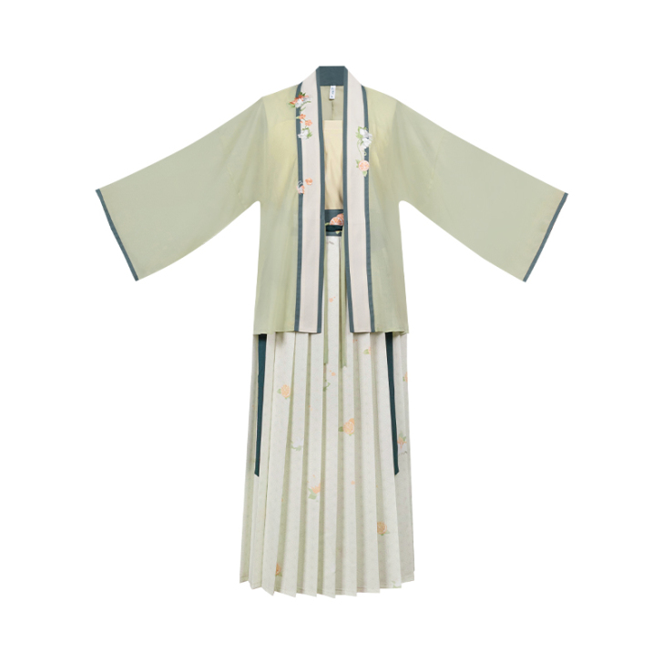 池夏 织梦:橘苼 宋制对襟短衫褶裙