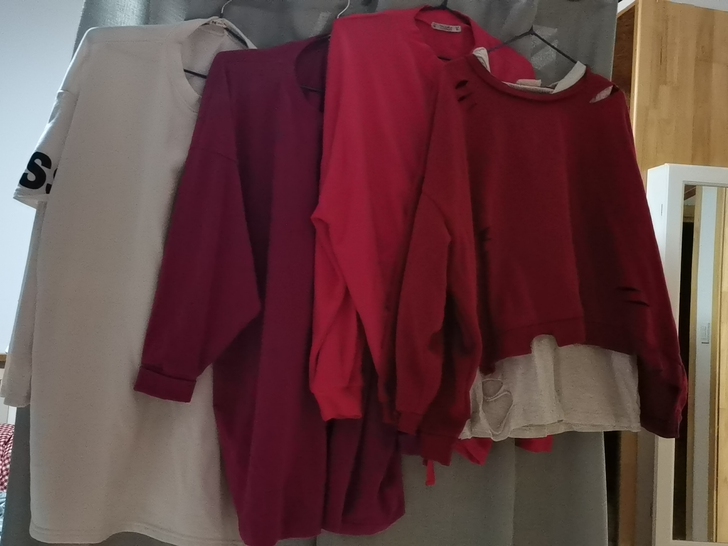 全部纯棉长袖T恤,胸围均在130以上