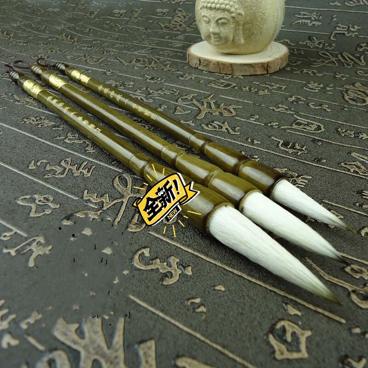 适合书写画画的纯羊毫毛笔,弹性好,笔锋尖锐...