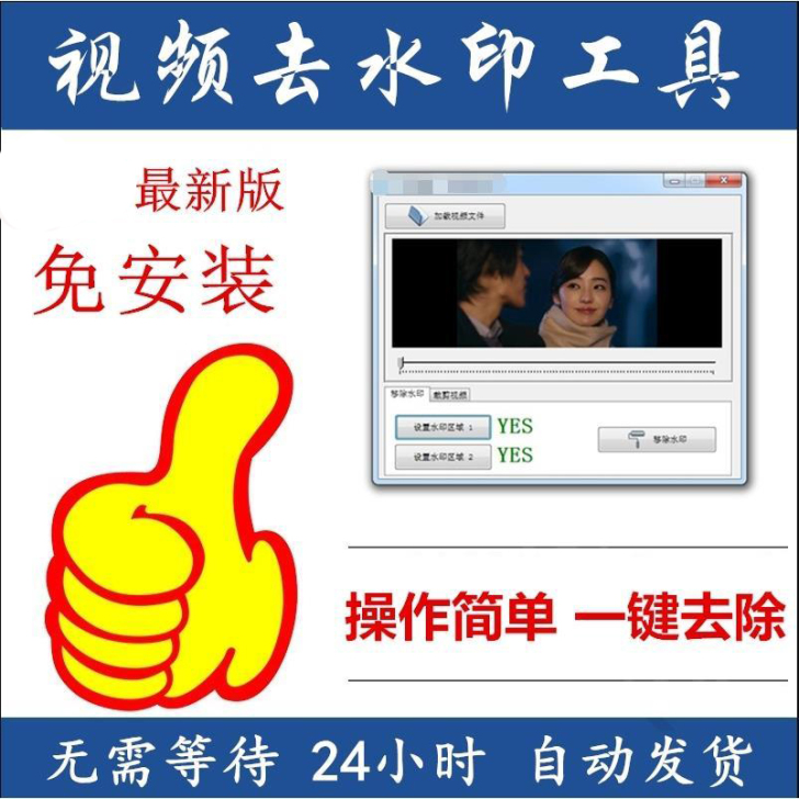 视频去水印软件 智能模糊 新版一键去除视频...