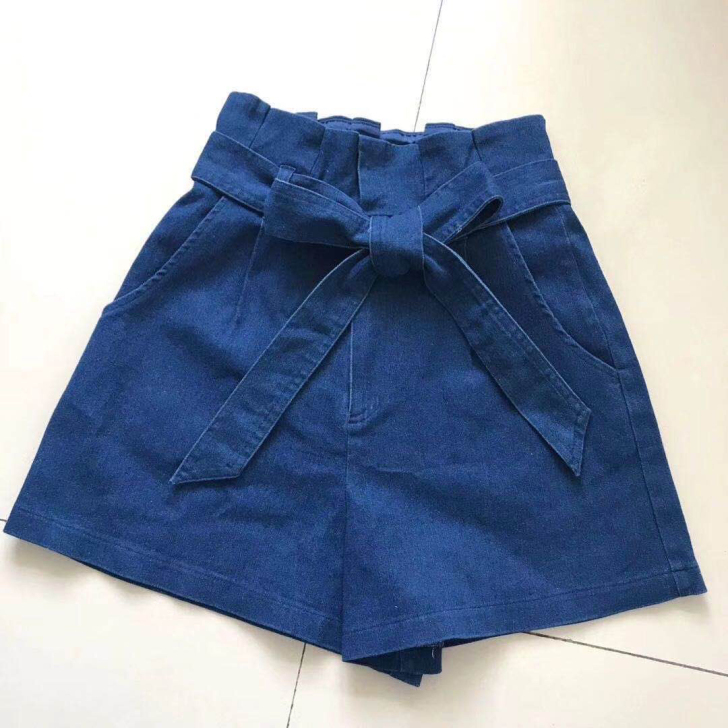 高腰牛仔短裤